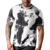 Green Bay Packers MSX by Michael Strahan Freestyle Tie-Dye T-Shirt Black