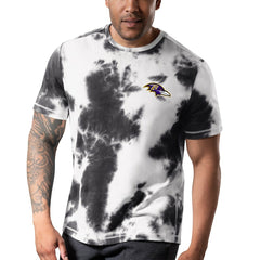 Baltimore Ravens MSX by Michael Strahan Freestyle Tie-Dye T-Shirt Black