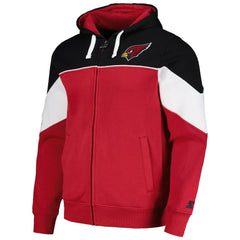 Arizona Cardinals Starter Running Back Full-Zip Hoodie Cardinal/Black