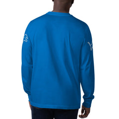 Detroit Lions Starter Clutch Hit Long Sleeve T-Shirt Blue