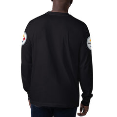 Pittsburgh Steelers Starter Clutch Hit Long Sleeve T-Shirt Black