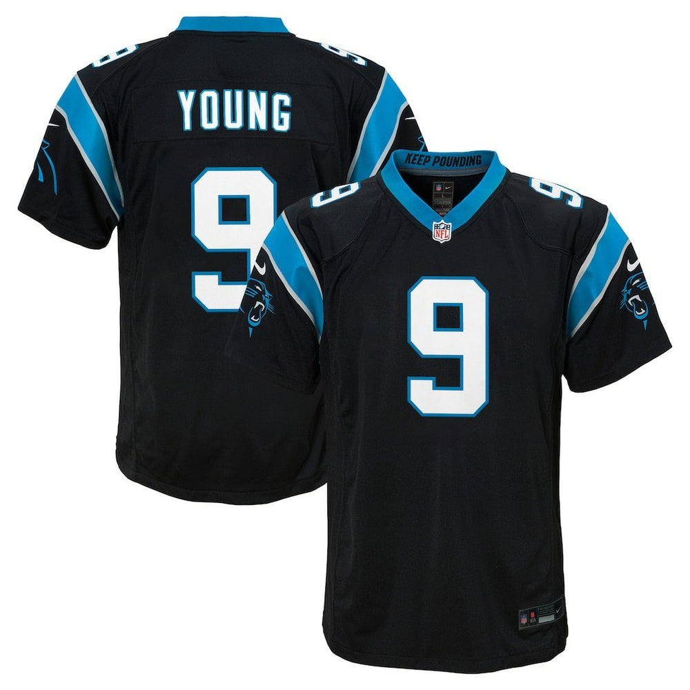 NFL Bryce Young Carolina Panthers Youth Game Jersey - Black