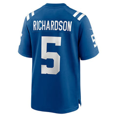 NFL Anthony Richardson Sr. Indianapolis Colts Youth Game Jersey - Royal
