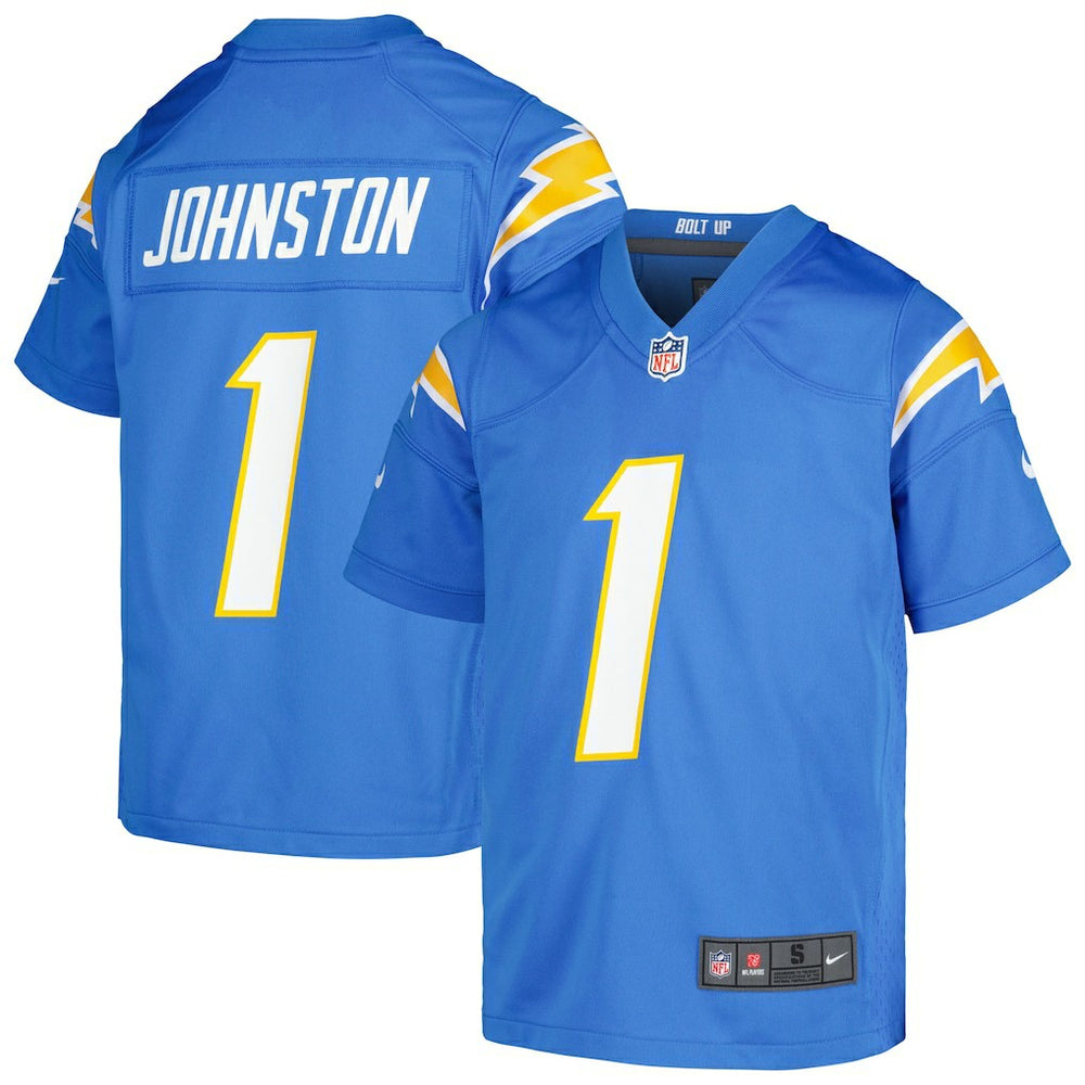 NFL Quentin Johnston Los Angeles Chargers Youth Game Jersey - Powder Blue
