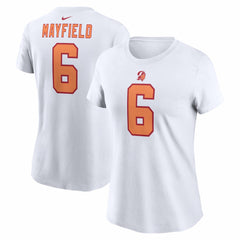 Baker Mayfield Tampa Bay Buccaneers Women's Name & Number T-Shirt White