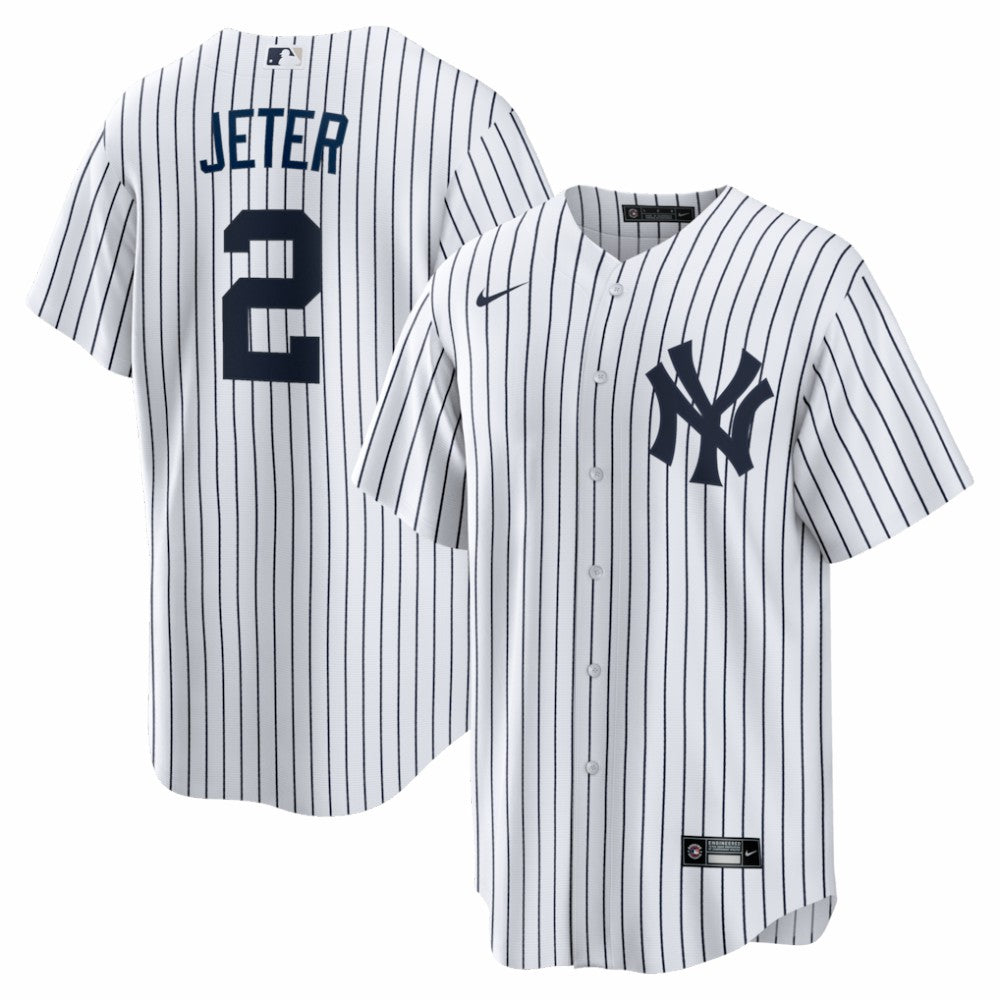 MLB Derek Jeter New York Yankees Nike Home Retired Player Replica Jersey - White