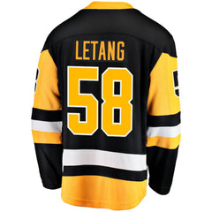 NHL Kris Letang Pittsburgh Penguins Fanatics Home Breakaway Jersey - Black