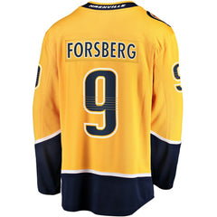 NHL Filip Forsberg Nashville Predators Fanatics Home Breakaway Jersey - Gold