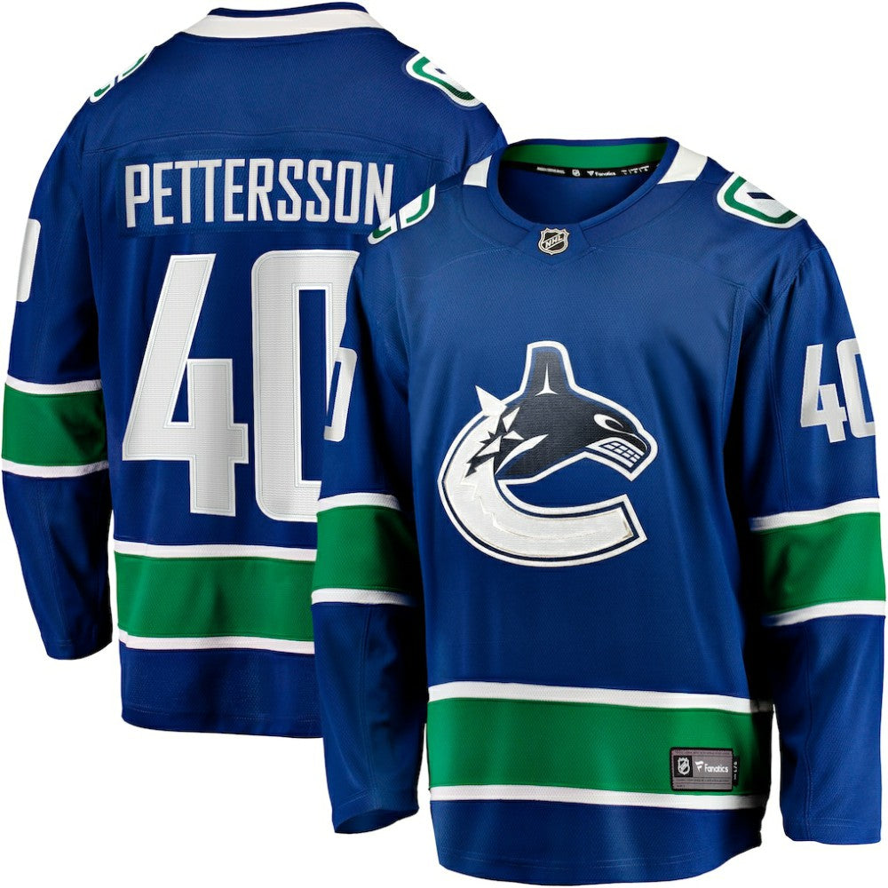 NHL Elias Pettersson Vancouver Canucks Fanatics Home Breakaway Jersey - Blue