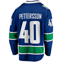 NHL Elias Pettersson Vancouver Canucks Fanatics Home Breakaway Jersey - Blue