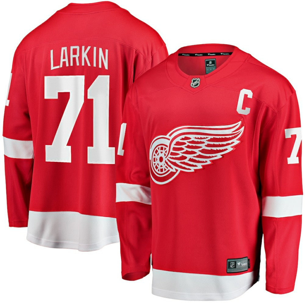 NHL Dylan Larkin Detroit Red Wings Fanatics Branded Captain Home Breakaway Jersey - Red