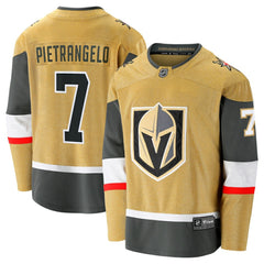 NHL Alex Pietrangelo Vegas Golden Knights Fanatics Home Breakaway Jersey - Gold