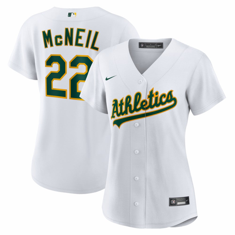 MLB Jeff McNeil Athletics Nike Women's Home Replica Jersey - White