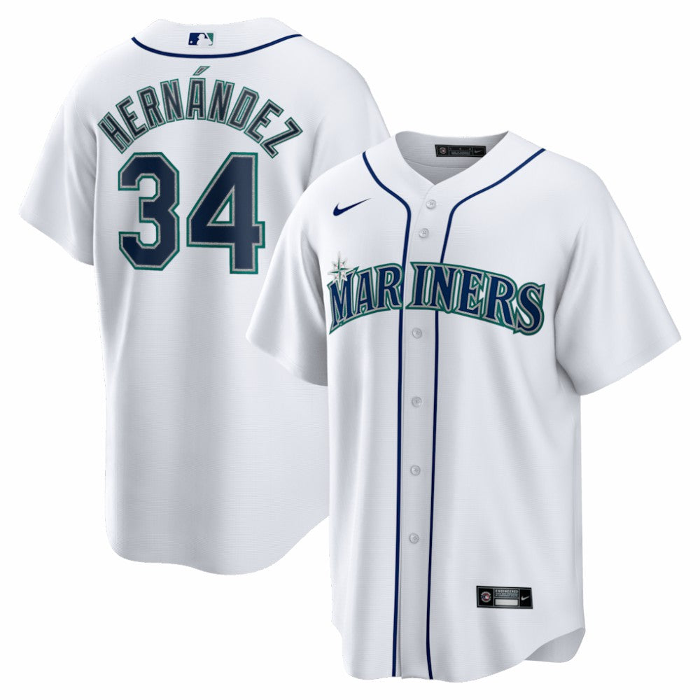 Felix Hernandez Seattle Mariners Nike Home Retired Player Replica Jersey - White Jerseys
