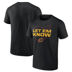 Cleveland Cavaliers Hometown Collection Let Em Know T-Shirt Black