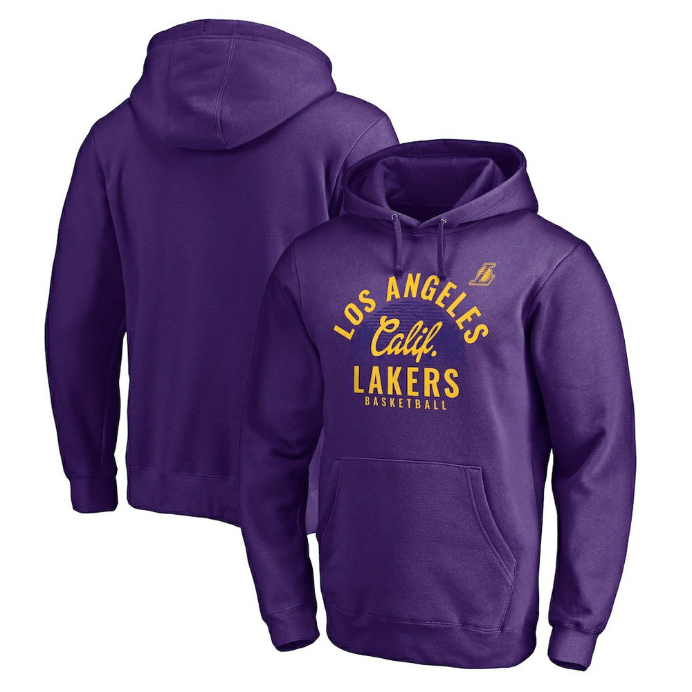 Los Angeles Lakers Hometown Collection Post Up Pullover Hoodie Purple