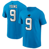 Bryce Young Carolina Panthers Player Name & Number T-Shirt Blue