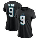 Bryce Young Carolina Panthers Women's Player Name & Number T-Shirt Black