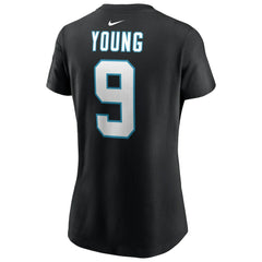 Bryce Young Carolina Panthers Women's Player Name & Number T-Shirt Black