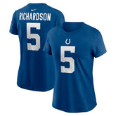 Anthony Richardson Indianapolis Colts Women's Player Name & Number T-Shirt Royal