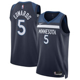 NBA Anthony Edwards Minnesota Timberwolves Unisex Swingman Jersey - Icon Edition - Navy