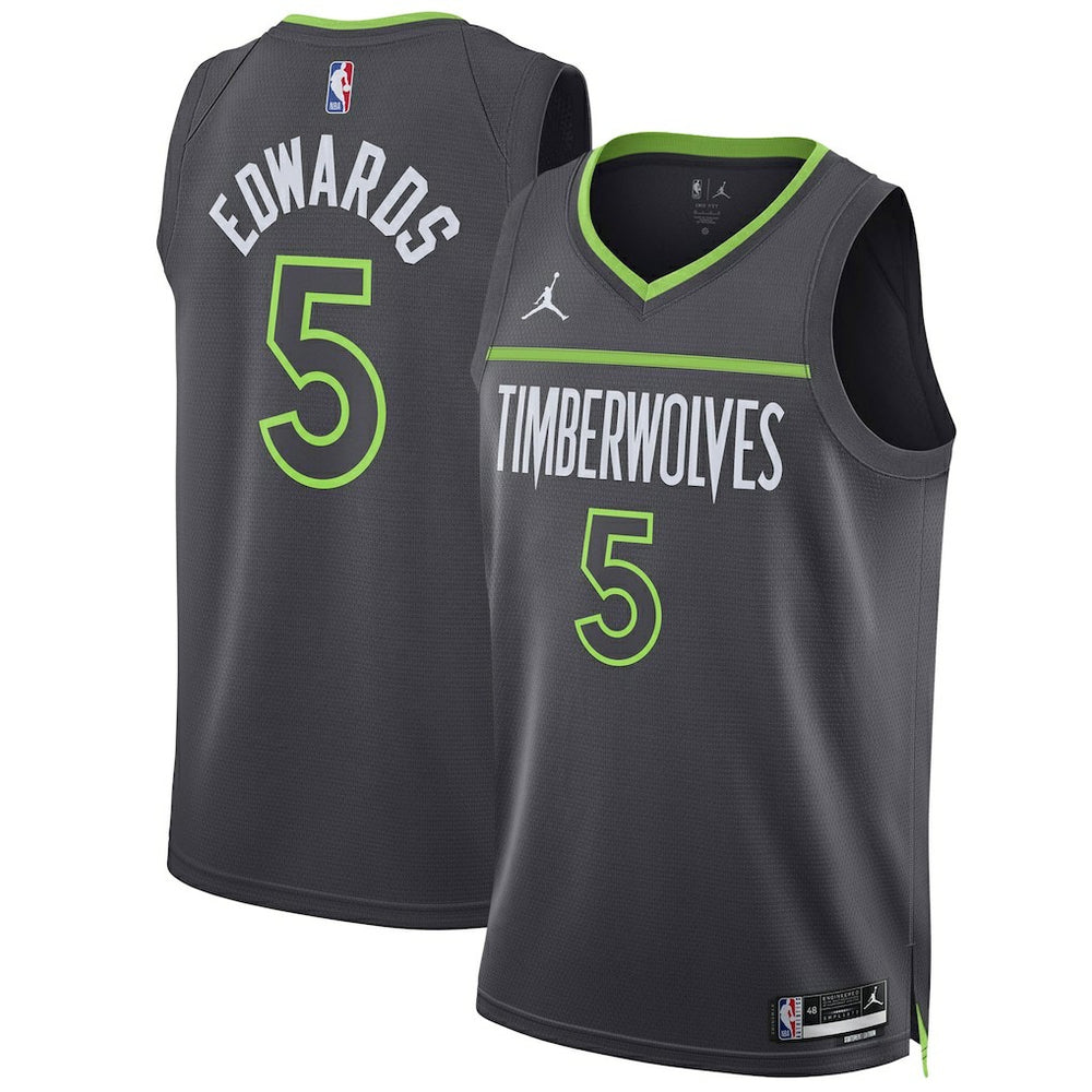 NBA Anthony Edwards Minnesota Timberwolves Jordan Brand Unisex Swingman Jersey - Statement Edition - Charcoal shop