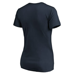 Chicago Bears Women's Script V-Neck T-Shirt Navy