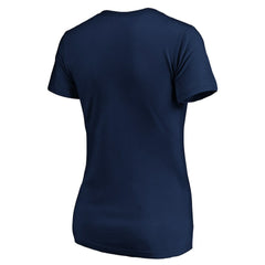 Dallas Cowboys Women's Script V-Neck T-Shirt Navy
