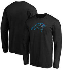 Carolina Panthers Primary Logo Long Sleeve T-Shirt Black
