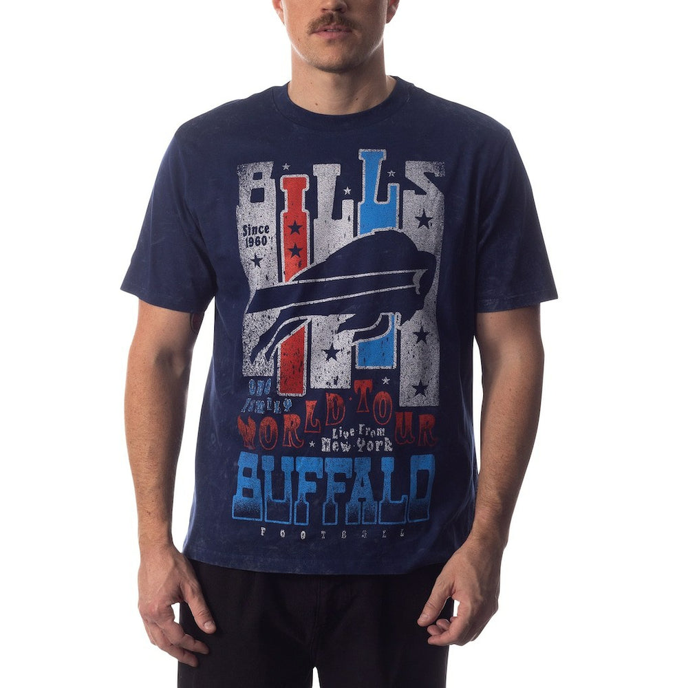 Buffalo Bills The Wild Collective Unisex Tour Band T-Shirt Navy
