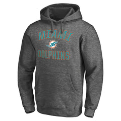 Miami Dolphins Victory Arch Pullover Hoodie Charcoal