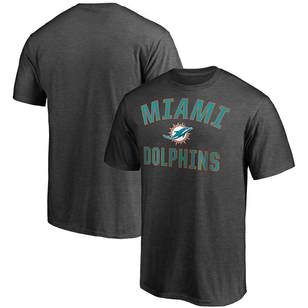 Miami Dolphins Victory Arch T-Shirt Heather Charcoal