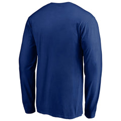 New York Giants On Side Stripe Long Sleeve T-Shirt Royal