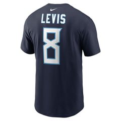 Will Levis Tennessee Titans Player Name & Number T-Shirt Navy