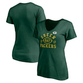 Green Bay Packers Women's Hometown Collection V-Neck T-Shirt Green