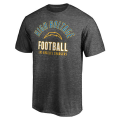 Los Angeles Chargers Nickname Arc T-Shirt Charcoal