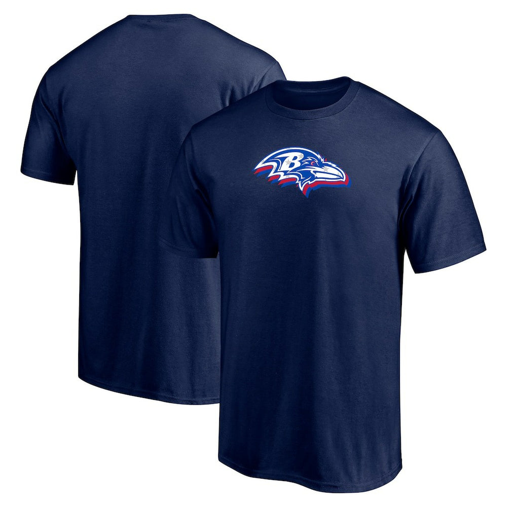 Baltimore Ravens Red White and Team T-Shirt Navy