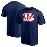 Cincinnati Bengals Red White and Team T-Shirt Navy
