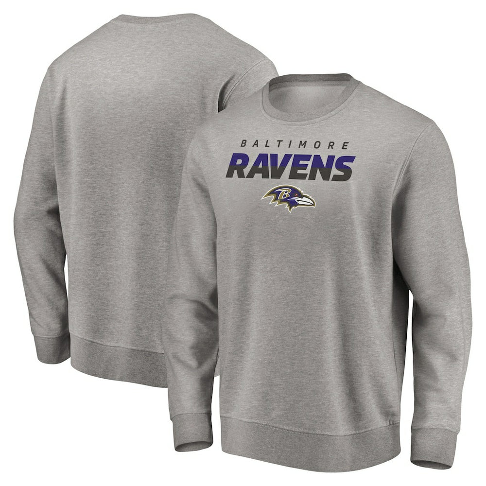 Baltimore Ravens Elevate Play Pullover Sweatshirt Gray