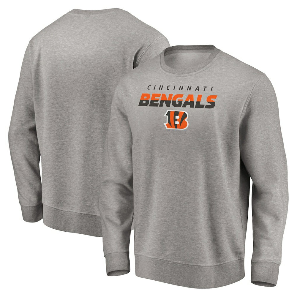 Cincinnati Bengals Elevate Play Pullover Sweatshirt Gray