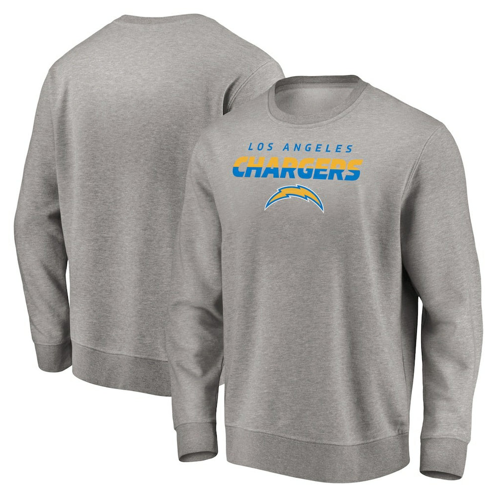 Los Angeles Chargers Elevate Play Pullover Sweatshirt Gray