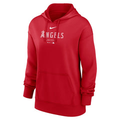 Los Angeles Angels Nike Women's Authentic Collection Performance Pullover Hoodie - Red Hoodies