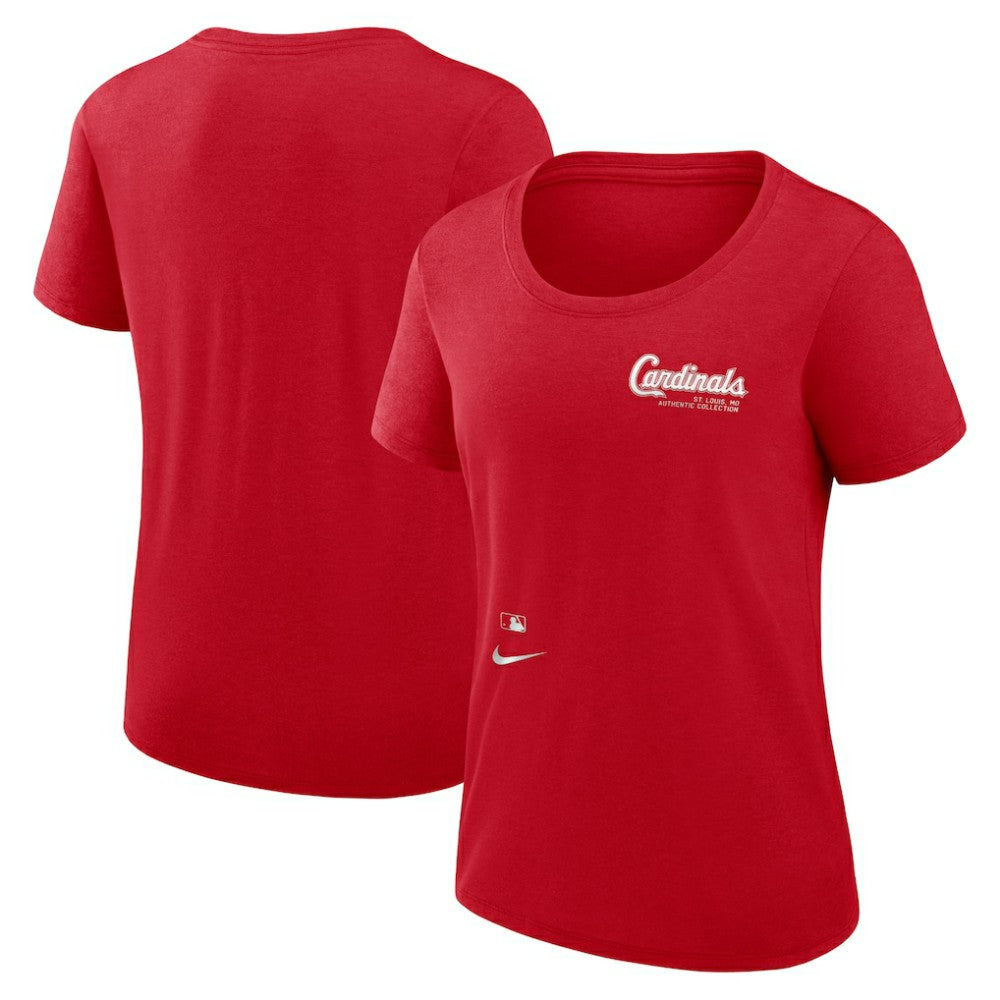 St. Louis Cardinals Nike Women's Authentic Collection Performance Scoop Neck T-Shirt - Red T-shirts