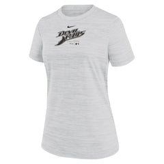 Tampa Bay Rays Nike Women's Authentic Collection Velocity Performance T-Shirt - White T-shirts