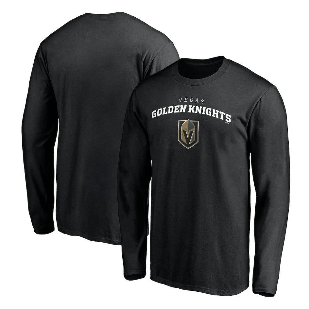 NHL Vegas Golden Knights Team Lockup Long Sleeve T-Shirt - Black