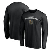 NHL Vegas Golden Knights Team Lockup Long Sleeve T-Shirt - Black