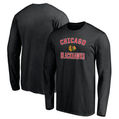 NHL Chicago Blackhawks Victory Arch Long Sleeve T-Shirt - Black