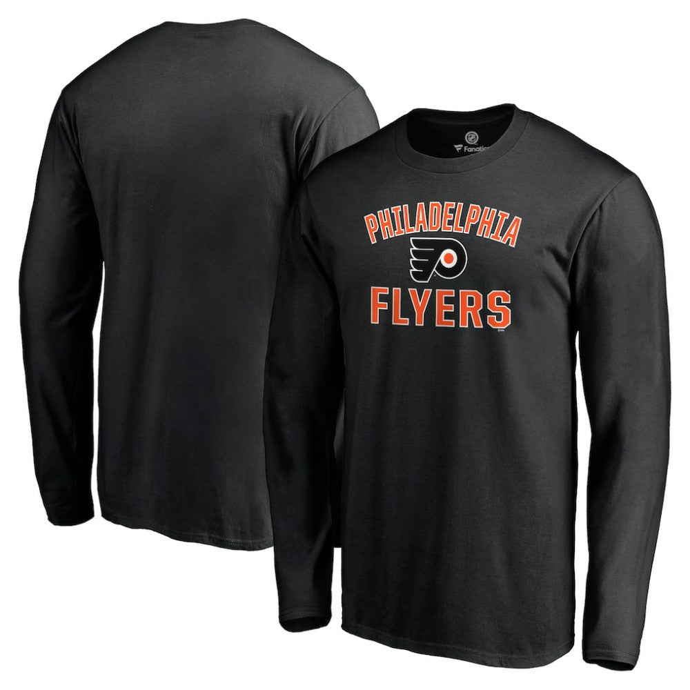 NHL Philadelphia Flyers Victory Arch Long Sleeve T-Shirt - Black