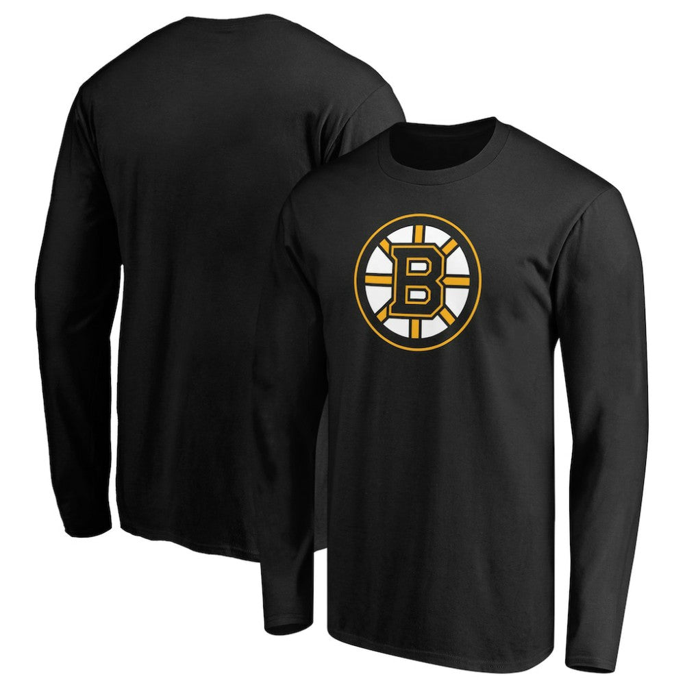 NHL Boston Bruins Primary Logo Long Sleeve T-Shirt - Black