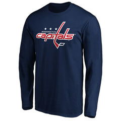 NHL Washington Capitals Primary Logo Long Sleeve T-Shirt - Navy